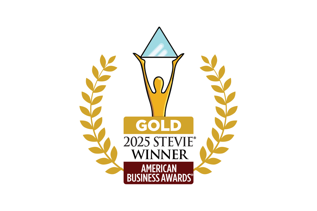 2025 gold stevie award winner logo