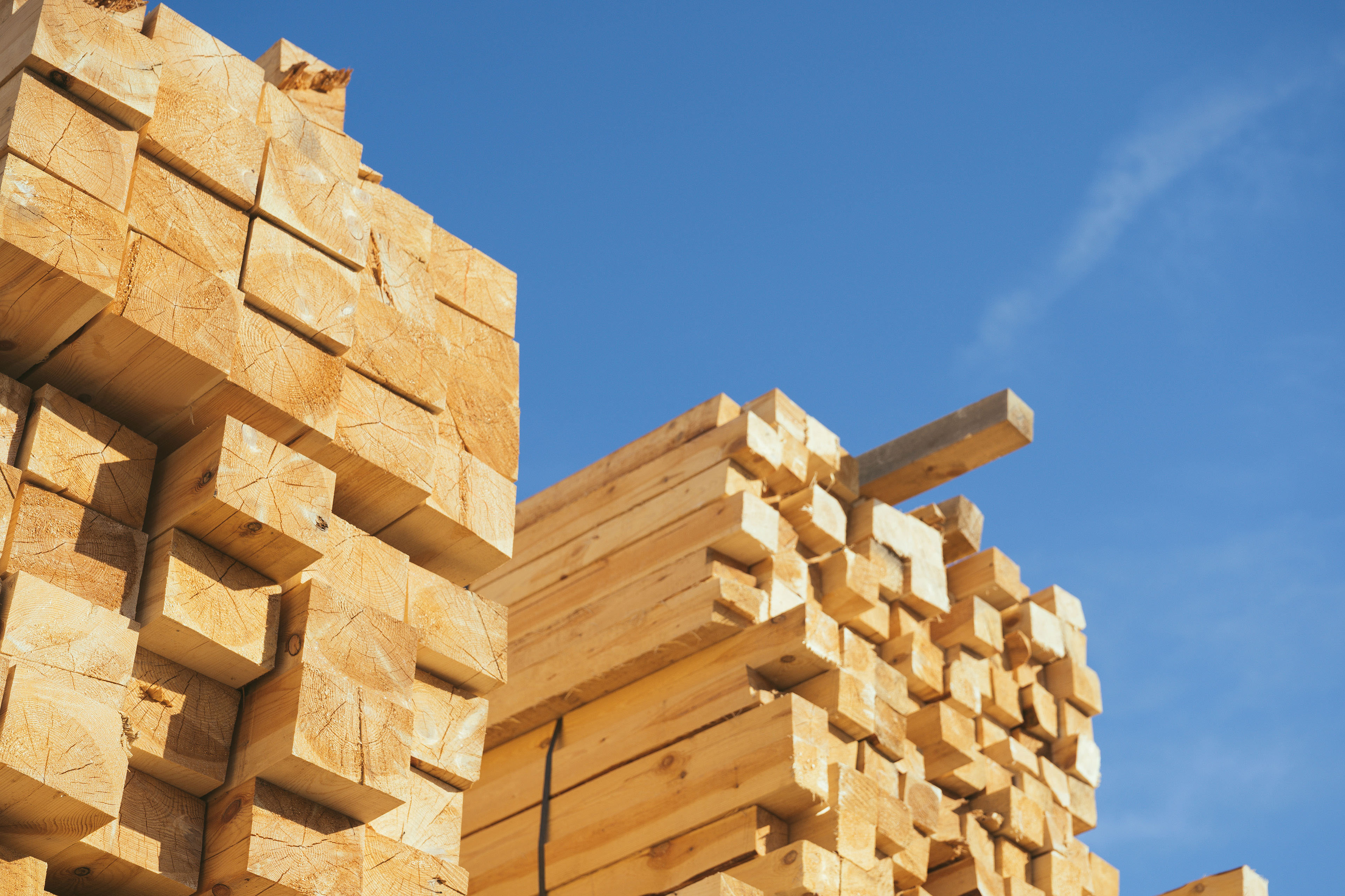 Wooden-boards-lumber,-industrial-wood